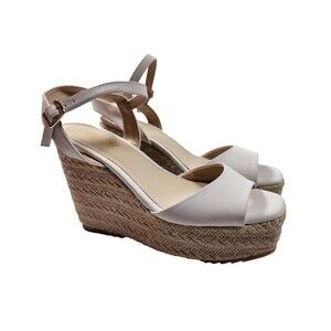 Xappeal Womens Size 8.5 White Sierra Platform Wedge Sandal High Heels